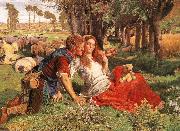 William Holman Hunt The Hireling Shepherd France oil painting artist